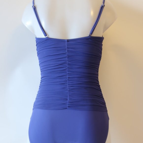 Womens Be Creative Purple Ruched One Piece Swimsuit S * - Picture 10 of 13